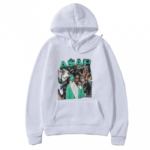 Playboi Carti Rap ASAP Rocky Green Print Hoodies