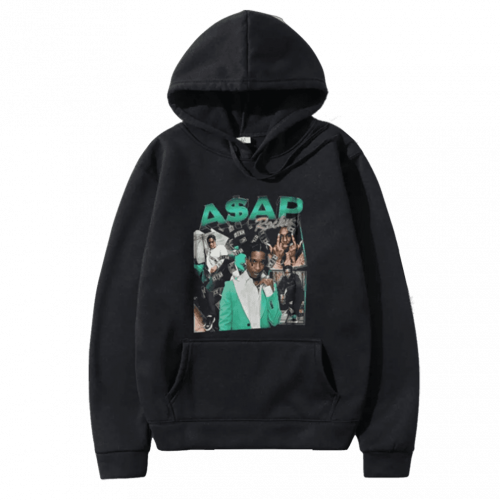 Playboi Carti Rap ASAP Rocky Green Print Hoodies